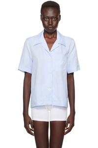 Пижамная рубашка с коротким рукавом Cdlp, синий