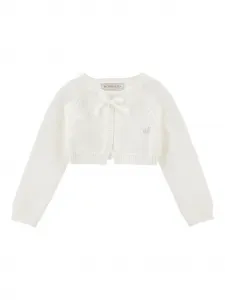 Топ с бантом Monnalisa, белый