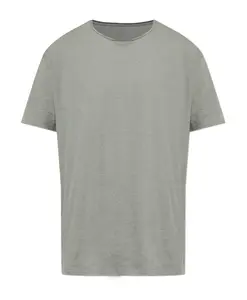 Футболка с рисунком rundhals mit offenem saum Allsaints, зеленый