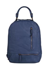 Рюкзак из натуральной кожи, производство Италия Samantha Look, синий