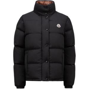 Пуховик женский черный/коричневый Moncler