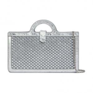 Тропикалия Полиэстер Эластан Сумка Через Плечо, Кошелек Обычный Женский Серебристый MARNI