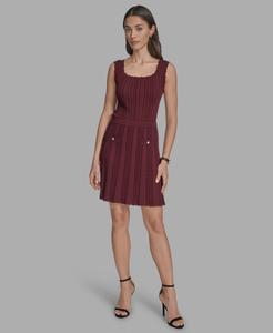 Женская мини-юбка из фактурного трикотажа BCBG, Crimson Velvet