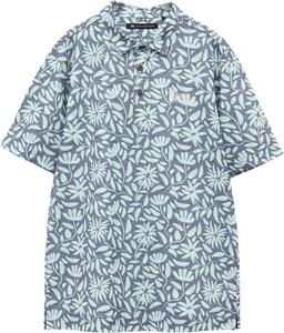 Мужская рубашка-поло с коротким рукавом (влагоотводящая, быстросохнущая, с цветочным принтом) / для гольфа / 7AL028 Travis Mathew