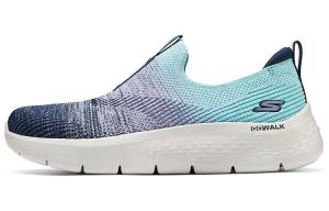 Кроссовки для бега Go Walk Flex женские с низким верхом, темно-синие/светло-зеленые Skechers