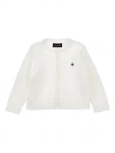 Кардиган с декорированными пуговицами Monnalisa, белый