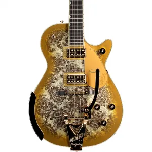 Электрогитара Gretsch Guitars G6134TG Limited Edition Paisley Penguin с системой String-Thru Bisgby, золотой пейсли