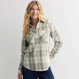 Футболка Petite Sonoma Goods For Life, Ivory Fern Plaid