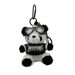 Милая плюшевая подвеска в виде панды 10 см ZOCO, черный