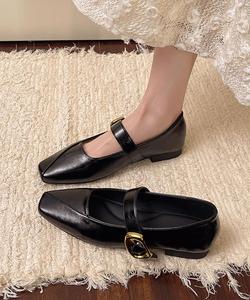 Туфли, металлическая пряжка, квадратный низкий каблук Aimoha - Select -, цвет Black