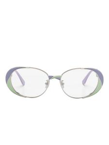 Очки в овальной оправе Marni Eyewear, фиолетовый