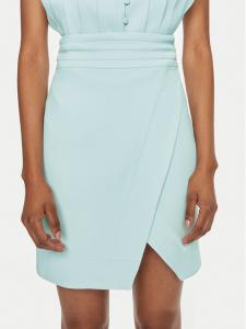 Трапециевидная юбка классического кроя MVPE4GO135.0CP0037 Mvp Wardrobe, голубой