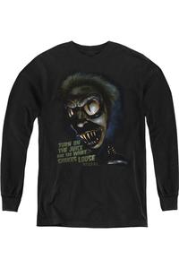 Детская толстовка с длинным рукавом "Дочь Битлджуса" Chucks Gildan, черный