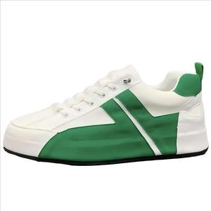 ZUOSAISI Низкие скейтерские кроссовки мужские бело-зеленые, цвет White Green