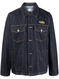 Off-White джинсовая куртка Wave Off, синий