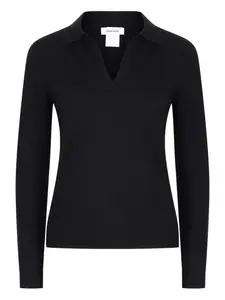 Джемпер с V-образным вырезом Gran Sasso, черный