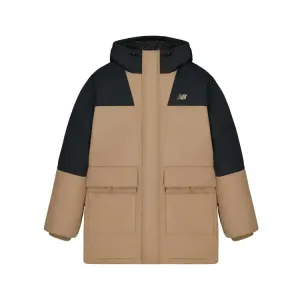 New Balance Пуховик мужской кожаный brown