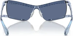 Женские квадратные солнцезащитные очки Swarovski Sk7022, Black/Dark Grey