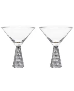 Серебряные бокалы для мартини Daphne, набор из 2 шт. American Atelier, silver