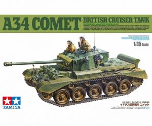 Пластиковая модель британского крейсерского танка A34 Comet 1/35. Tamiya