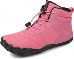 Женские зимние ботинки CrazycatZ с меховой подкладкой, водонепроницаемые зимние обувь для мужчин, теплые ботинки, Pink