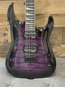 Гитара Jackson JS Series Dinky Arch Top JS32Q DKA HT - Прозрачный фиолетовый градиент