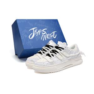 Низкие скейтерские кроссовки Unisex Creative Workshop Slip Resistant, Abrasion Resistant, Breathable JEANSWEST, белый