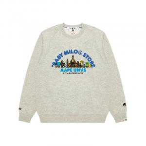 Aape Мужская толстовка серо-белого цвета