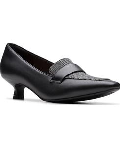 Женские туфли-слипоны Scarlyt Mabel Clarks, Black Interest Leather