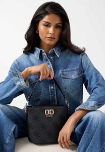 Сумка Guess KARNILLA LOGO BUCKET, Schwarz Multicolor/Black