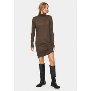 Платье Saint Tropez MILASZ ROLLNECK, цвет major brown melange