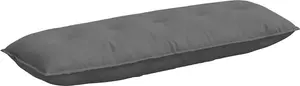 Подушка для спины , темно-серая, 140 x 50 см, микрофибра vidaXL
