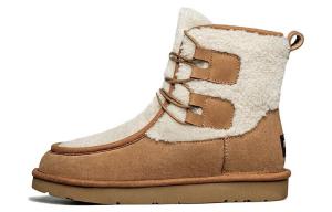 Зимние ботинки женские каштановые Au&Mu