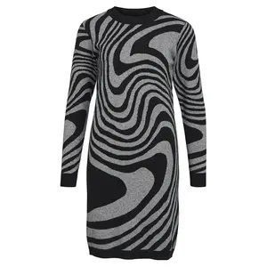 Платье Object Ray, серый