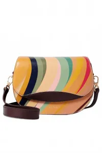 Женская сумка-седло Dusky Saddle Bag в вихревом узоре Paul Smith