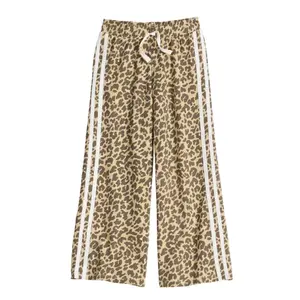 Брюки с полосками по бокам для девочек 4-8 лет Grayson Threads Kids The Label, цвет multi colored