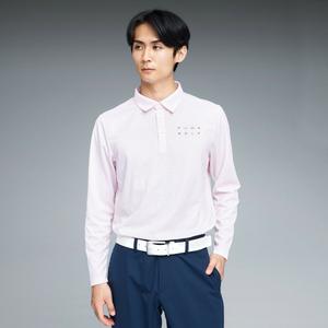 Мужская поло-рубашка с длинным рукавом и графическим принтом PB для гольфа