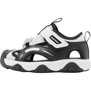 Нескользящие и дышащие низкие туфли для малышей QIAODAN, белый/черный