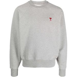 AMIPARIS Ami Paris Ami De Coeur Crewneck Grey
