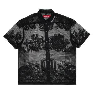 Рубашка Supreme Last Supper Lace Short-Sleeve Shirt, Black
