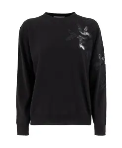 Свитер с круглым вырезом Ermanno Scervino, черный