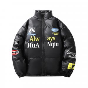 Пуховик Unisex Stand Collar утепленный стеганый HUANQIU, черный