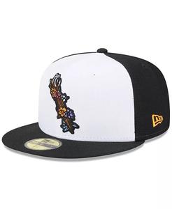 Мужские белые крючки Corpus Christi Hooks Theme Nights Día De Los Hooks 59FIFTY Облегающая шляпа New Era, белый