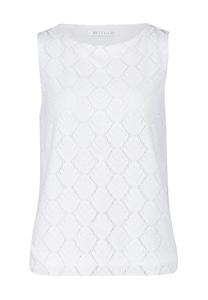 Рубашка с вырезом лодочкой Betty & Co, белый