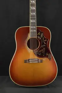 Gibson Murphy Lab 1960 Hummingbird с фиксированным бриджем, Heritage Cherry Sunburst, сильно состаренный