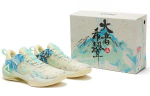 Баскетбольные кроссовки Sonic Boom 2.0 мужские с низким верхом белые/черные Peak