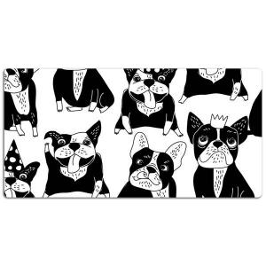 Настольный коврик Tulup Fröhliche Hunde, 100x50x1 см, синий