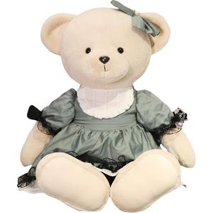 Плюшевая игрушка милый медвежонок Love Bear 40см/55см/75см/100см высота MENGGEGE, зеленый