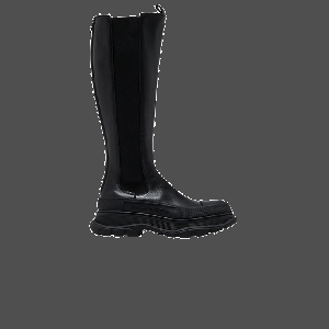 Ботинки Alexander McQueen Alexander McQueen Wmns Tread Slick Knee High Boot 'Black', черный