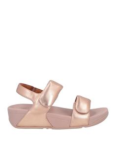 Сандалии Fitflop, розовое золото
